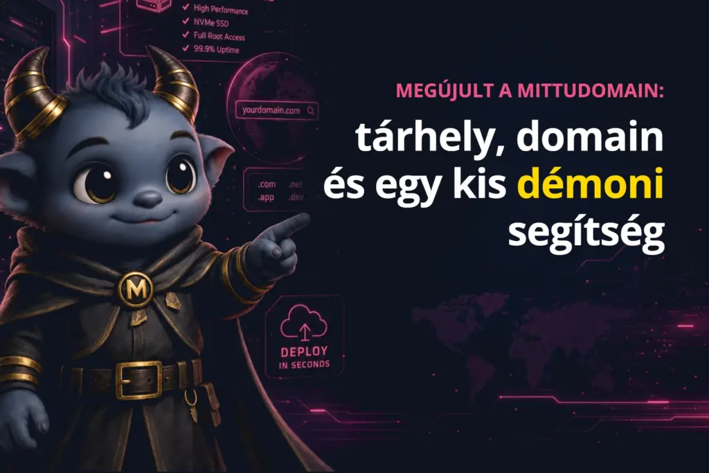 megújultunk tárhely és domain