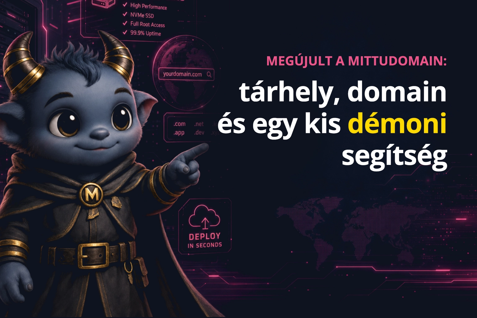 megújultunk tárhely és domain